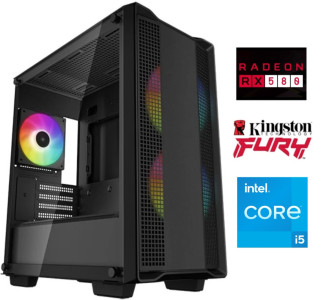 Equipo Gamer Core i5 10400F, 16GB, SSD 480 GB, RX580 8GB