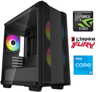Equipo Gamer Core i5 12400F, 16GB, SSD 500GB, RTX 3050 6GB