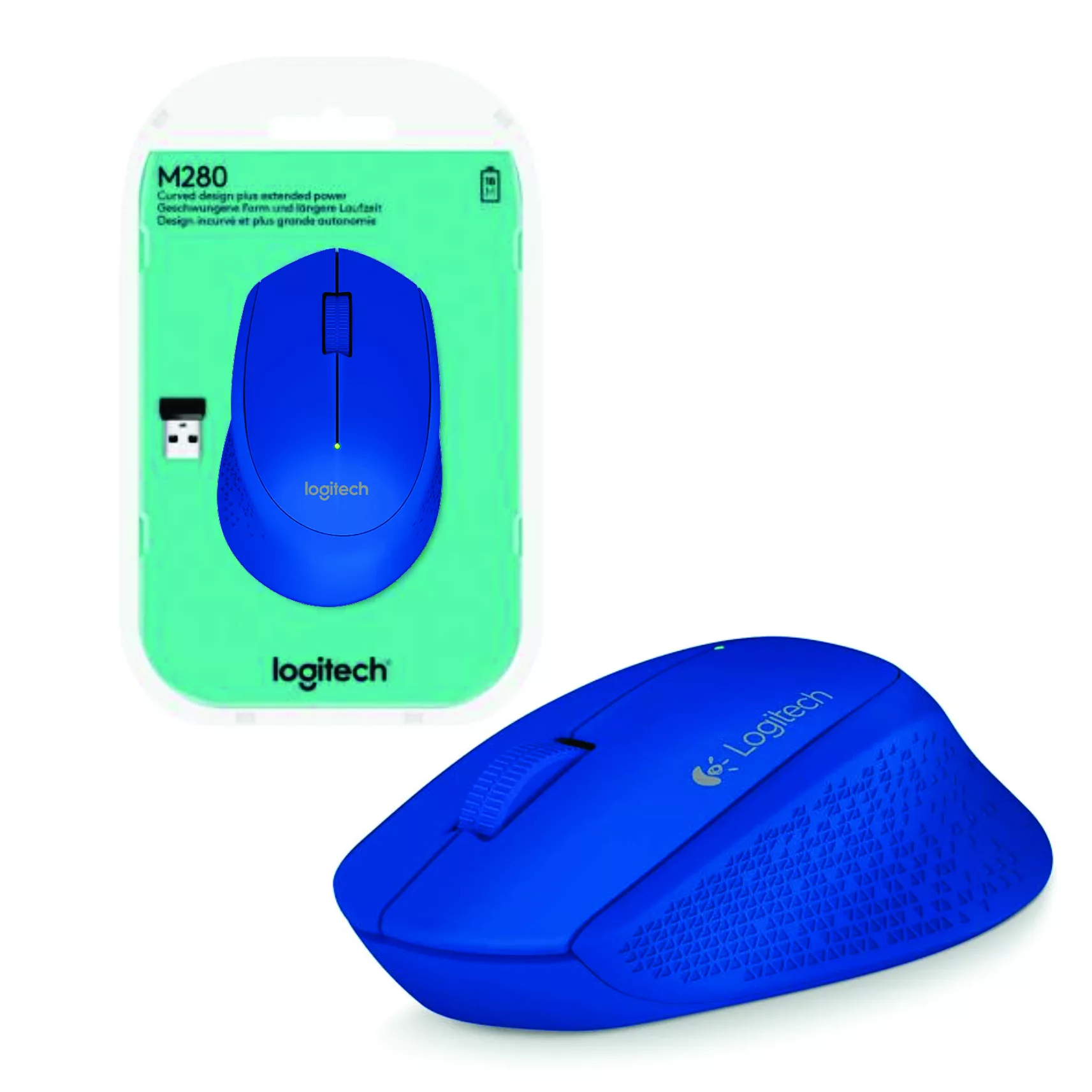 Imagen de Mouse Logitech M280 inalámbrico azul