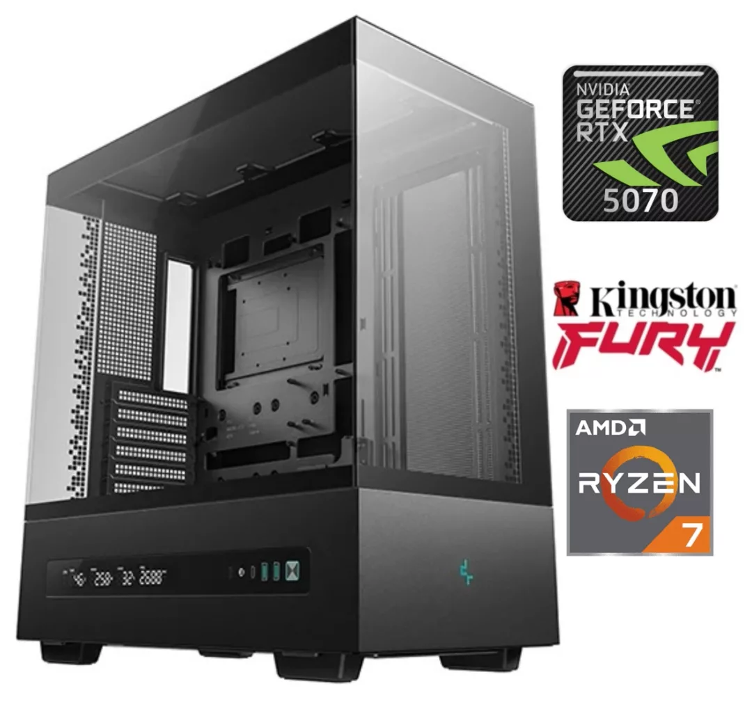 Imagen de Equipo Gamer Ryzen 7 9800X3D, 32GB, 1TB NVMe, RTX 5070 12GB