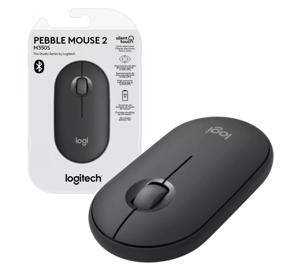 Imagen de Mouse Logitech M350S Pebble 2 bluetooth grafito