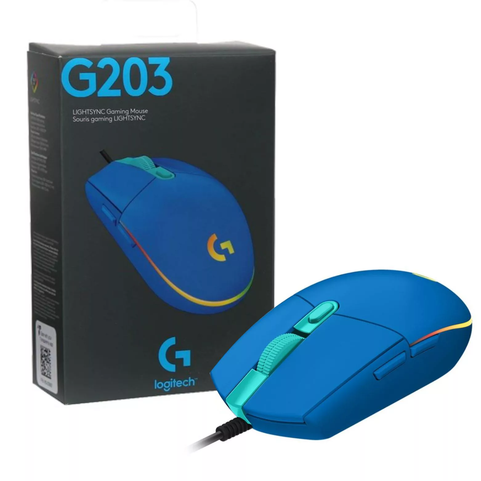 Imagen de Mouse Logitech G203 Lightsync RGB azul