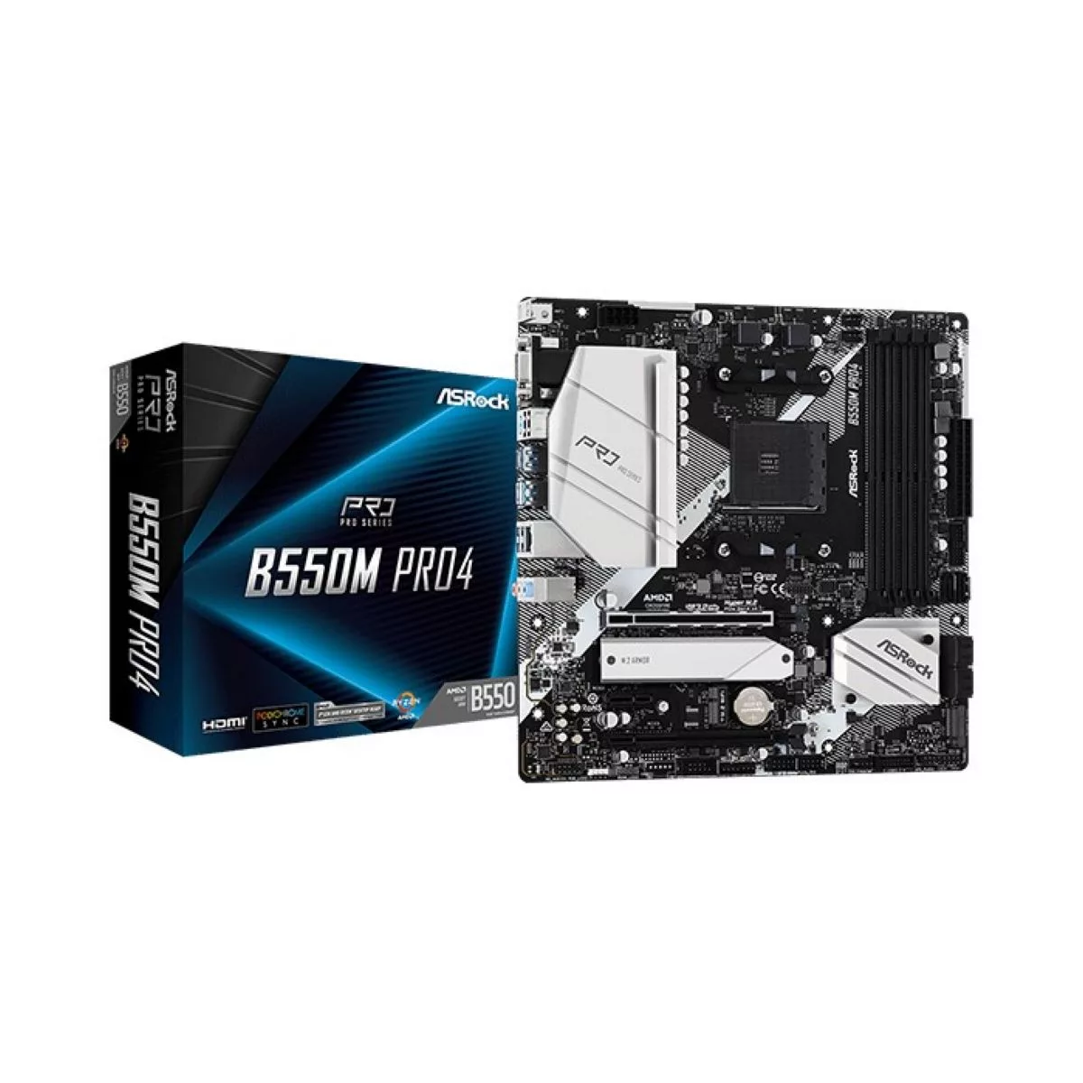 Imagen de Motherboard Asrock B550m Pro4 Am4