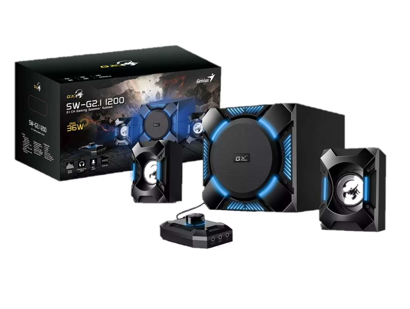 Imagen de Parlante Genius GX Gaming SW-G2.1 1200