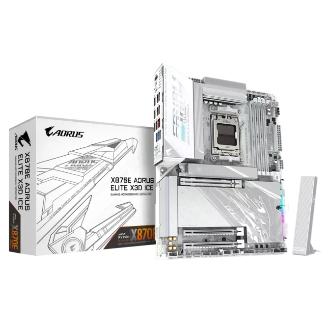 Imagen de AORUS GIGABYTE X870E A ELITE X ICE