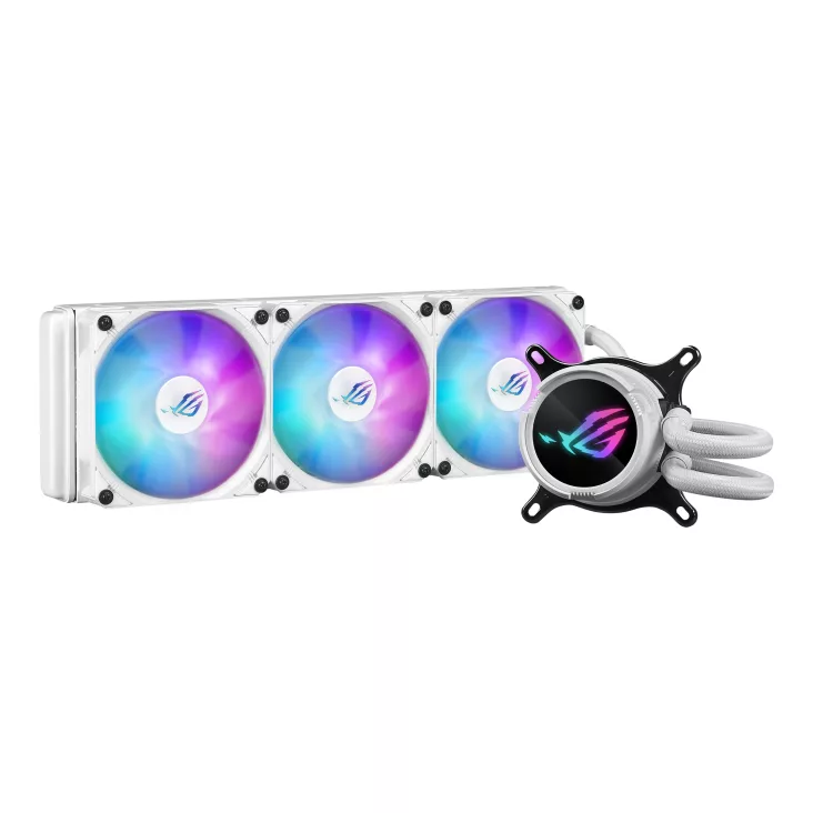 Imagen de Cooler Liquido Asus ROG Strix LC III 360 ARGB LCD blanco