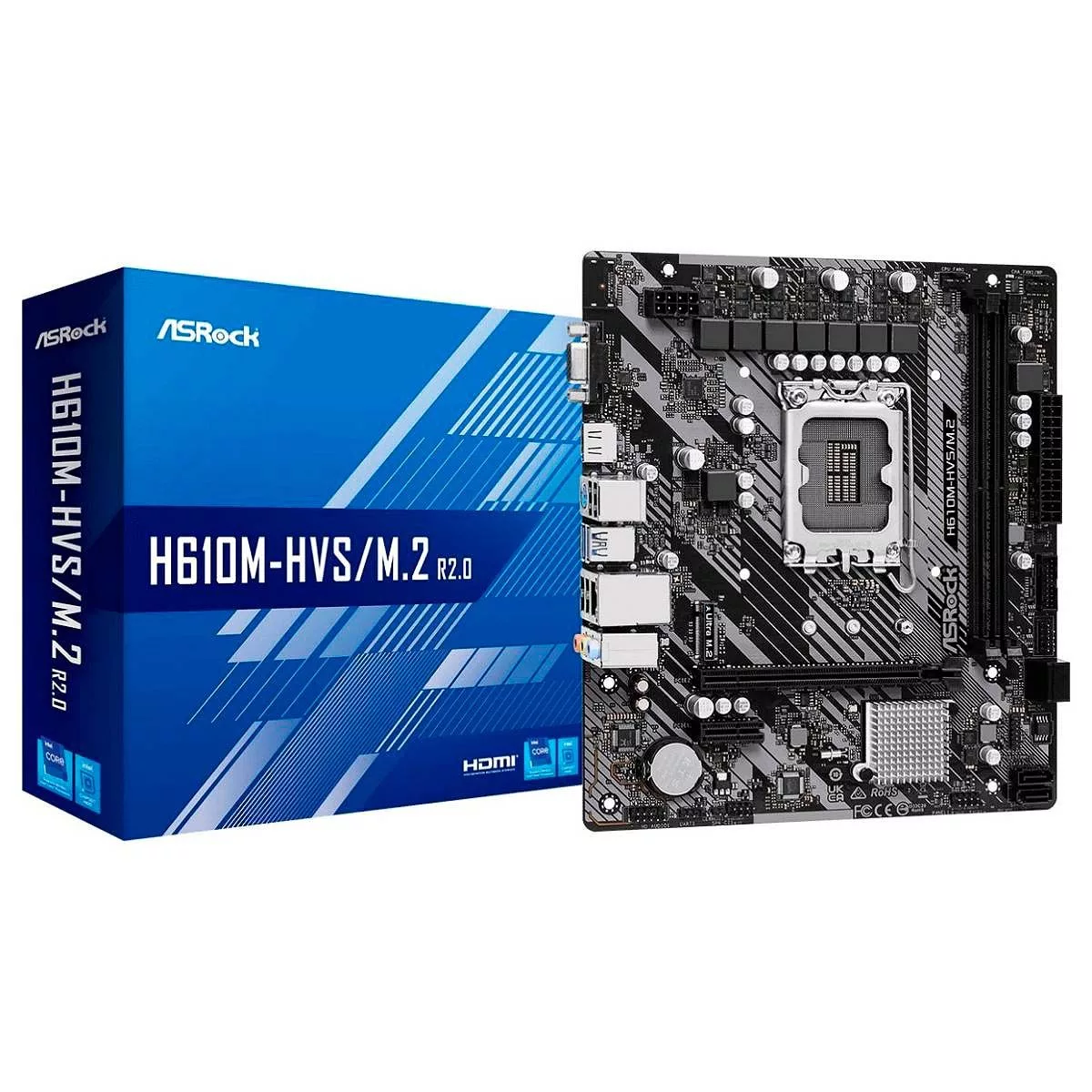 Imagen de Motherboard Asrock H610m-hvs M2 R2.0 S1700