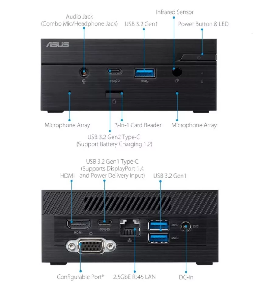 Imagen de MiniPC Asus Barebone Celeron N4505