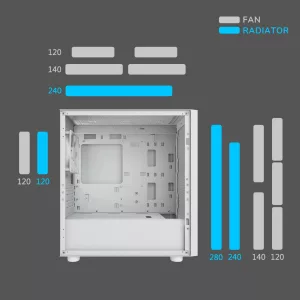 Gabinete Cougar Uniface Mini Rgb White