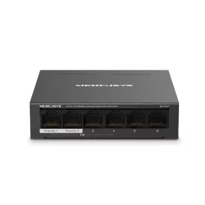 Switch MERCUSYS 6 Puertos RJ45 10/100 (4 POE )