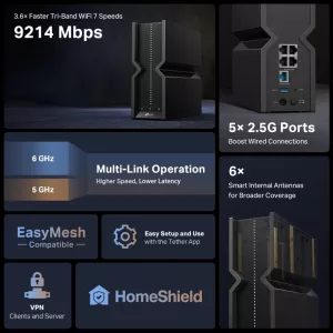 Router Inalámbrico Tp-Link Archer Be550 Triple Banda