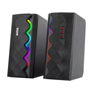 Parlantes Gaming Pc Marvo Bluetooth Con Iluminación Rgb