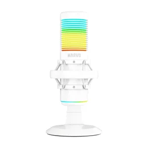 Micrófono Gaming Marvo Mic-07 Omnidireccional Con Iluminación