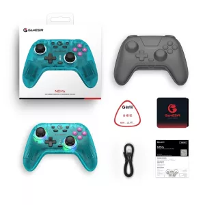 Joystick GameSir T4 Nova HD Rumble verde azulado Bluetooth