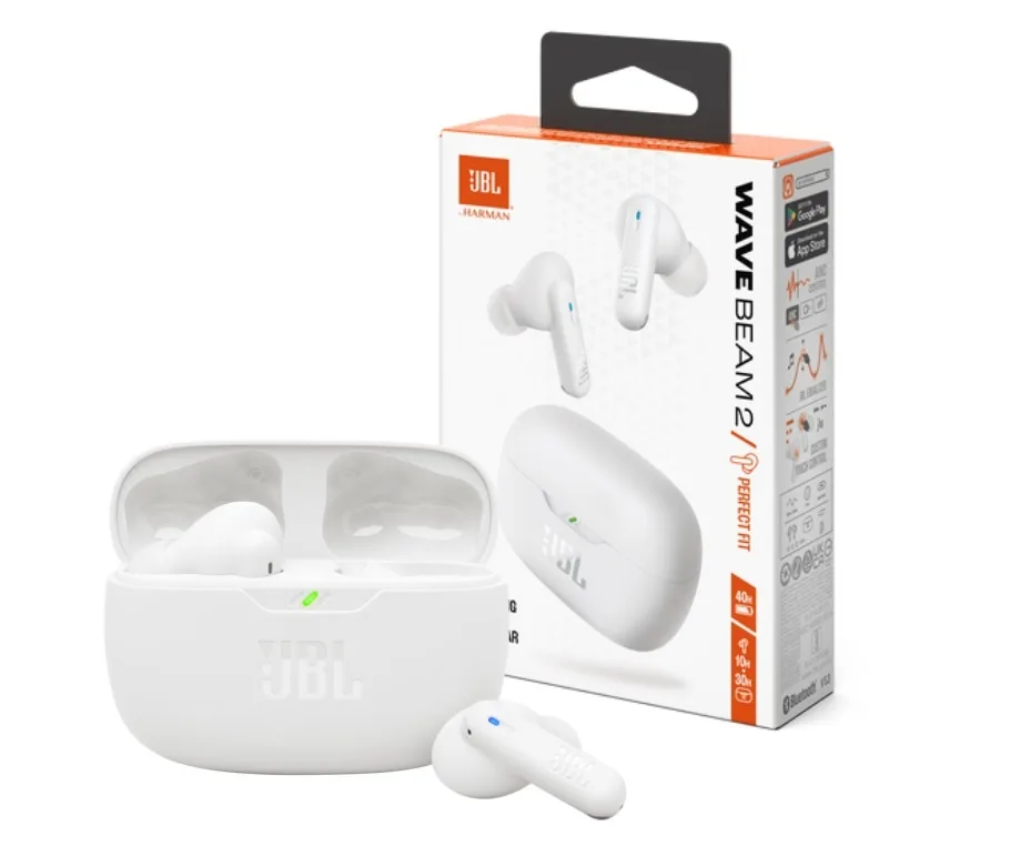 Imagen de Auricular JBL Wave Beam 2 blanco Bluetooth