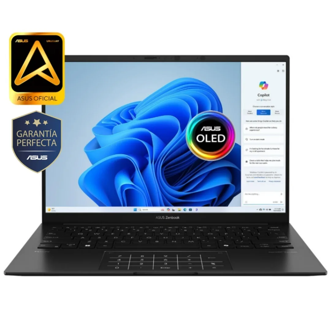 Imagen de Notebook Asus Zenbook Ryzen AI 7 445 4.6Ghz, 16GB, 1TB SSD, 14" OLED