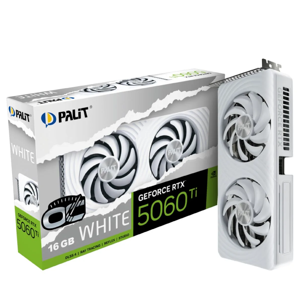 Imagen de Tarjeta Palit Geforce Rtx 5060ti White Oc 16gb D7