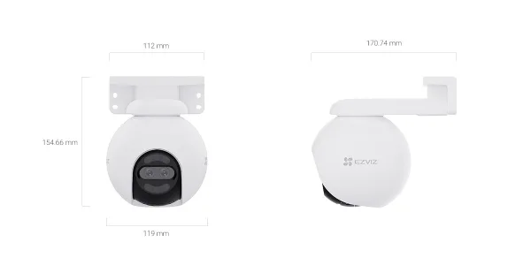 Camara Wifi Ezviz CS-H80x 4K con movimiento