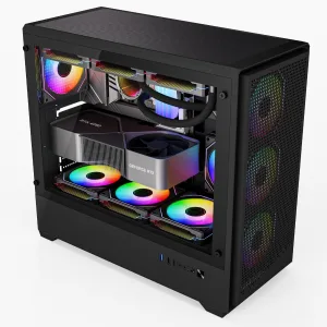 Gabinete Gaming Perseo 465 3+1 Fanes Argb