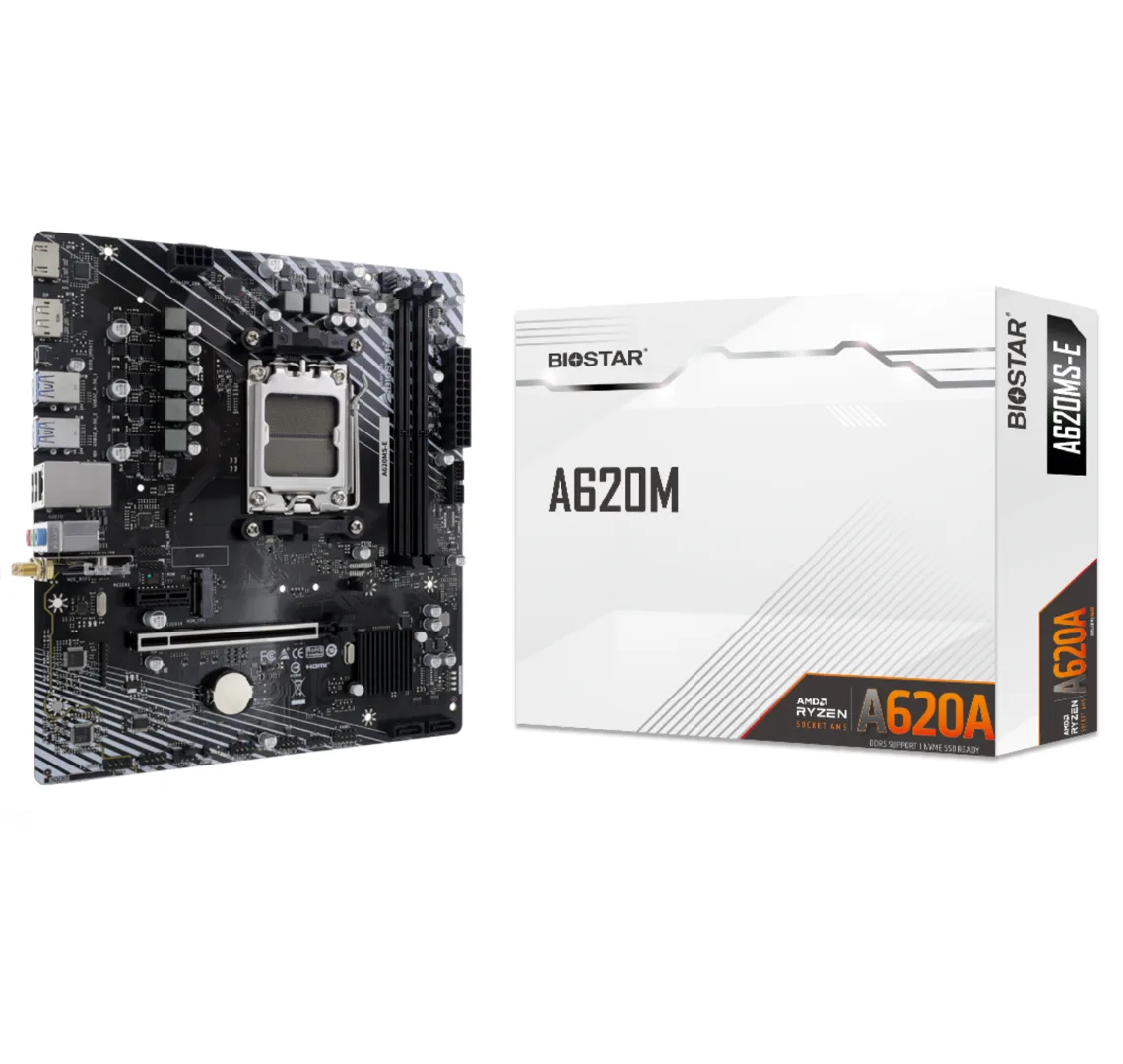 Imagen de Motherboard BioStar A620M-E AM5 DDR5 Micro-ATX