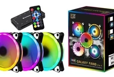 Pack 3 Fan Xigmatek Galaxy Elite RGB Con Hub y Control Remoto