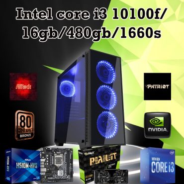 INTEL CORE I3-10100F 16GB DDR4 1660 SUPER 6GB GDDR6